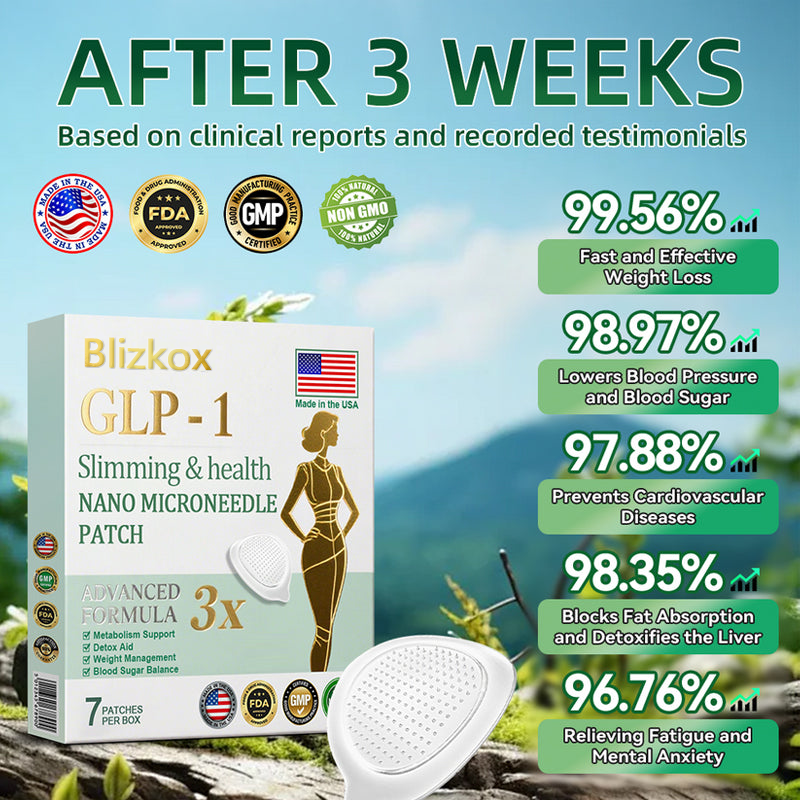 【🔥Last Day Promotion 80% OFF🔥】Blizkox™ Slimming & health NANO MICRONEEDLE PATC👨⚕️(Zero Pain, 24/7 Release | Lose 20lbs FAST | 90% Sugar Drop | )🔥🎁
