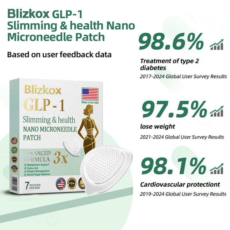 【🔥Last Day Promotion 80% OFF🔥】Blizkox™ Slimming & health NANO MICRONEEDLE PATC👨⚕️(Zero Pain, 24/7 Release | Lose 20lbs FAST | 90% Sugar Drop | )🔥🎁