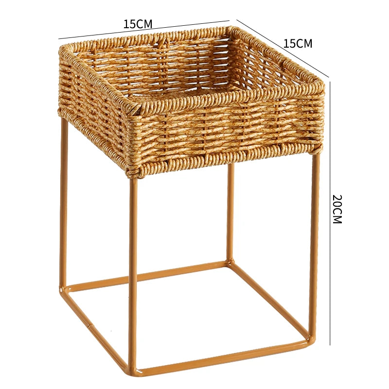 Indoor Rotating Plant Shelf – Metal Frame for Potted Plants