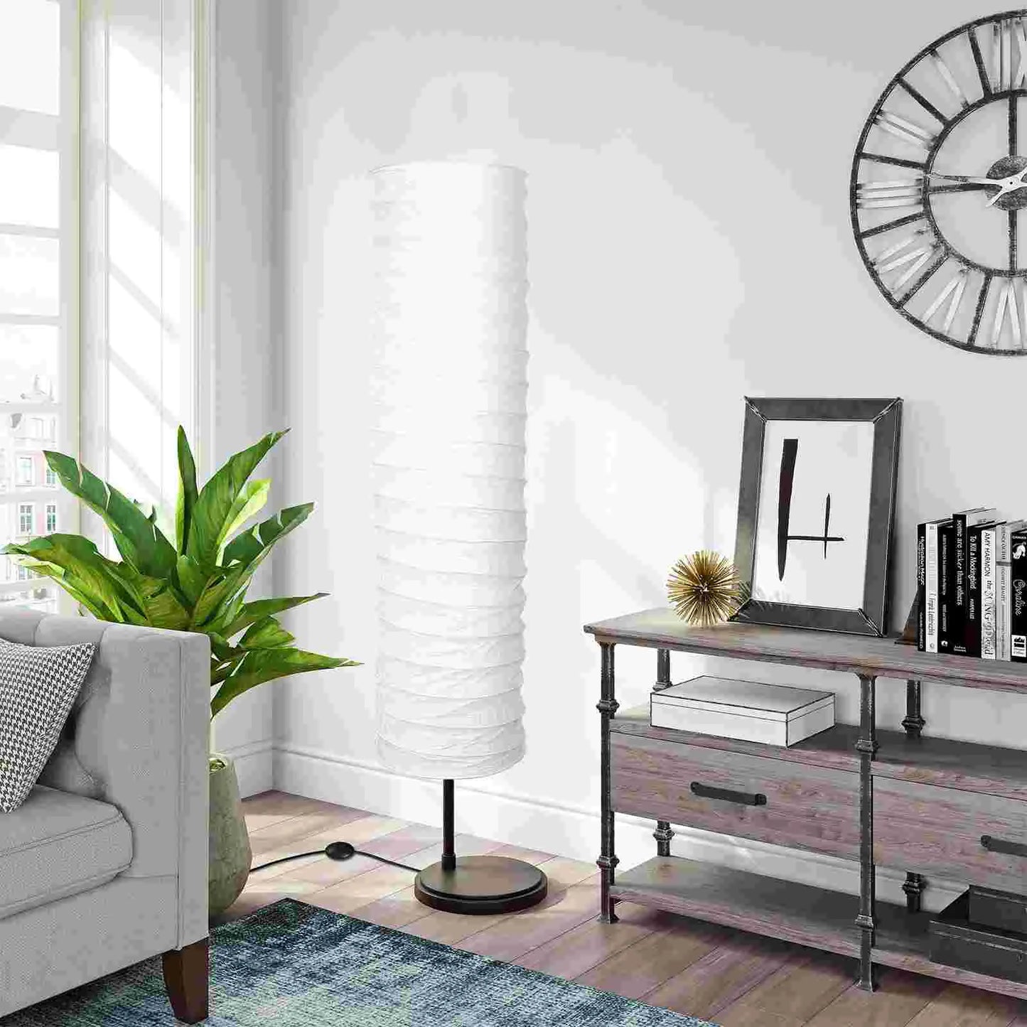 Paper Floor Lampshade – Standing Light Shade for Home & Hotel