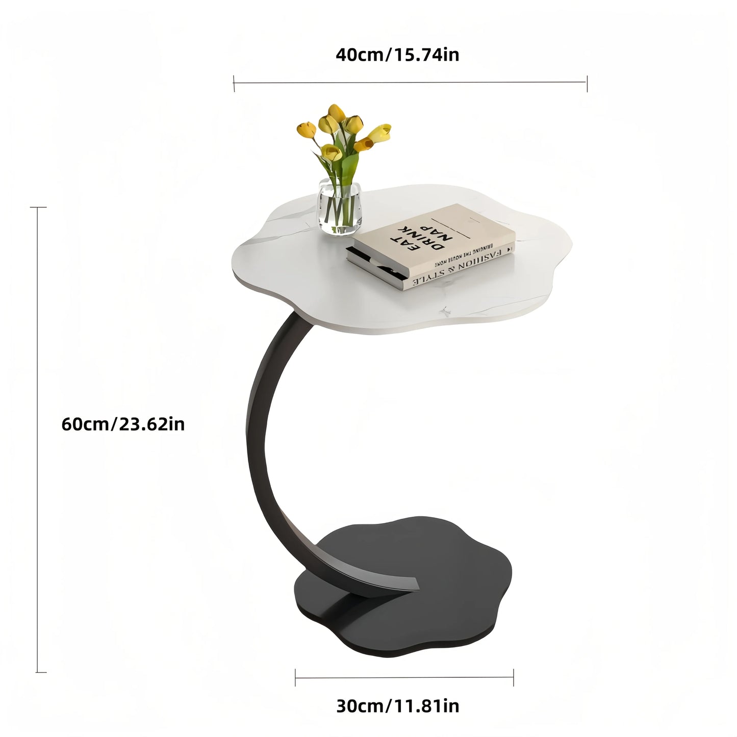 Coffee Tables Light Luxury Side Table Round Flower Bedside Table Bedside Home Study Desk Auxiliary Desk Living Room Furniture