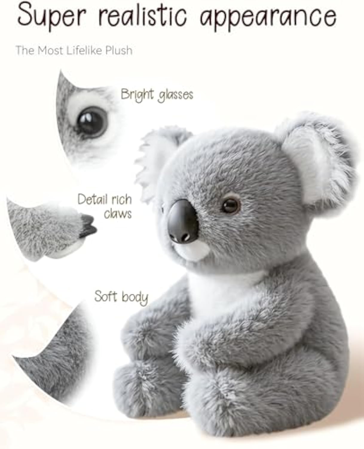 đ¨Koala Plush Toy â Soft Stuffed Animal for Kids, Cuddly Sleep Buddy & Emotional Comfort Gift
