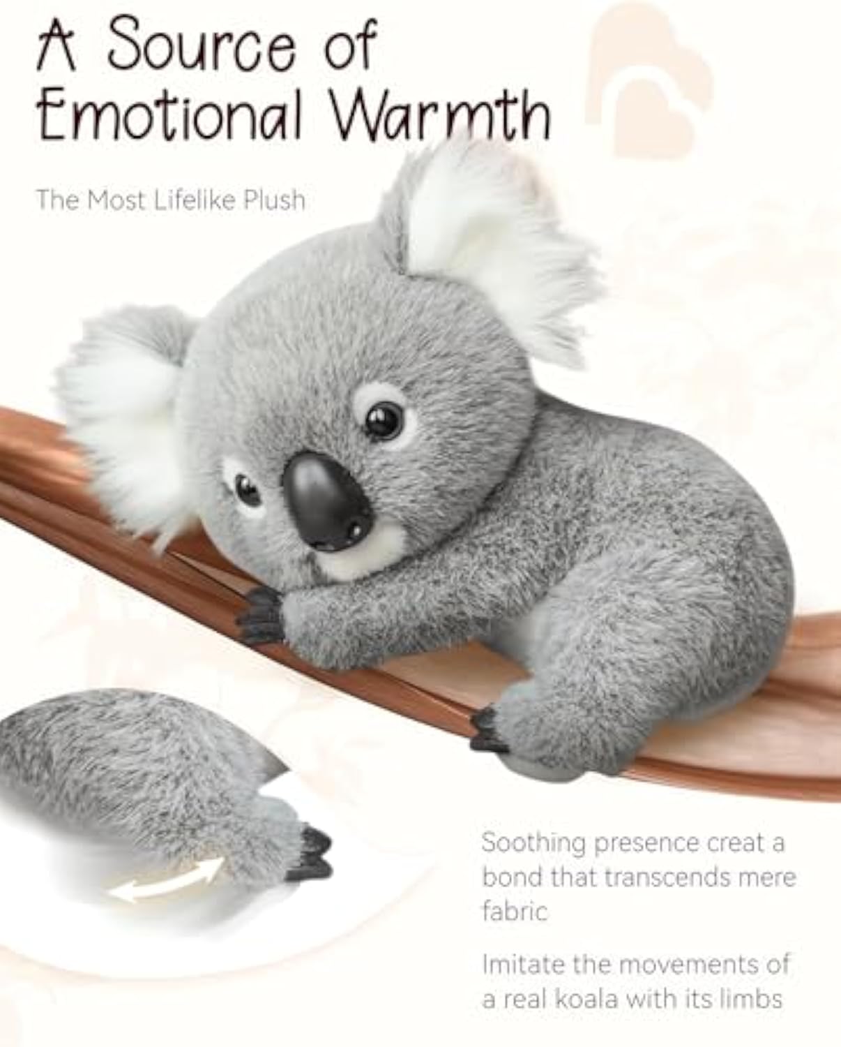 đ¨Koala Plush Toy â Soft Stuffed Animal for Kids, Cuddly Sleep Buddy & Emotional Comfort Gift