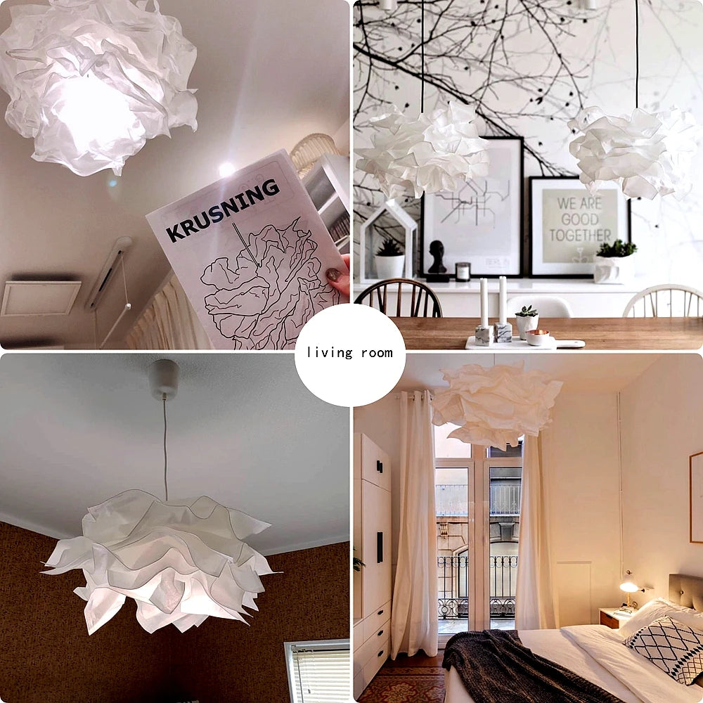 43cm Cloud Ceiling Lampshade – Art Flower Pendant Light Decor