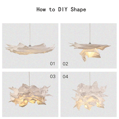 43cm Cloud Ceiling Lampshade – Art Flower Pendant Light Decor