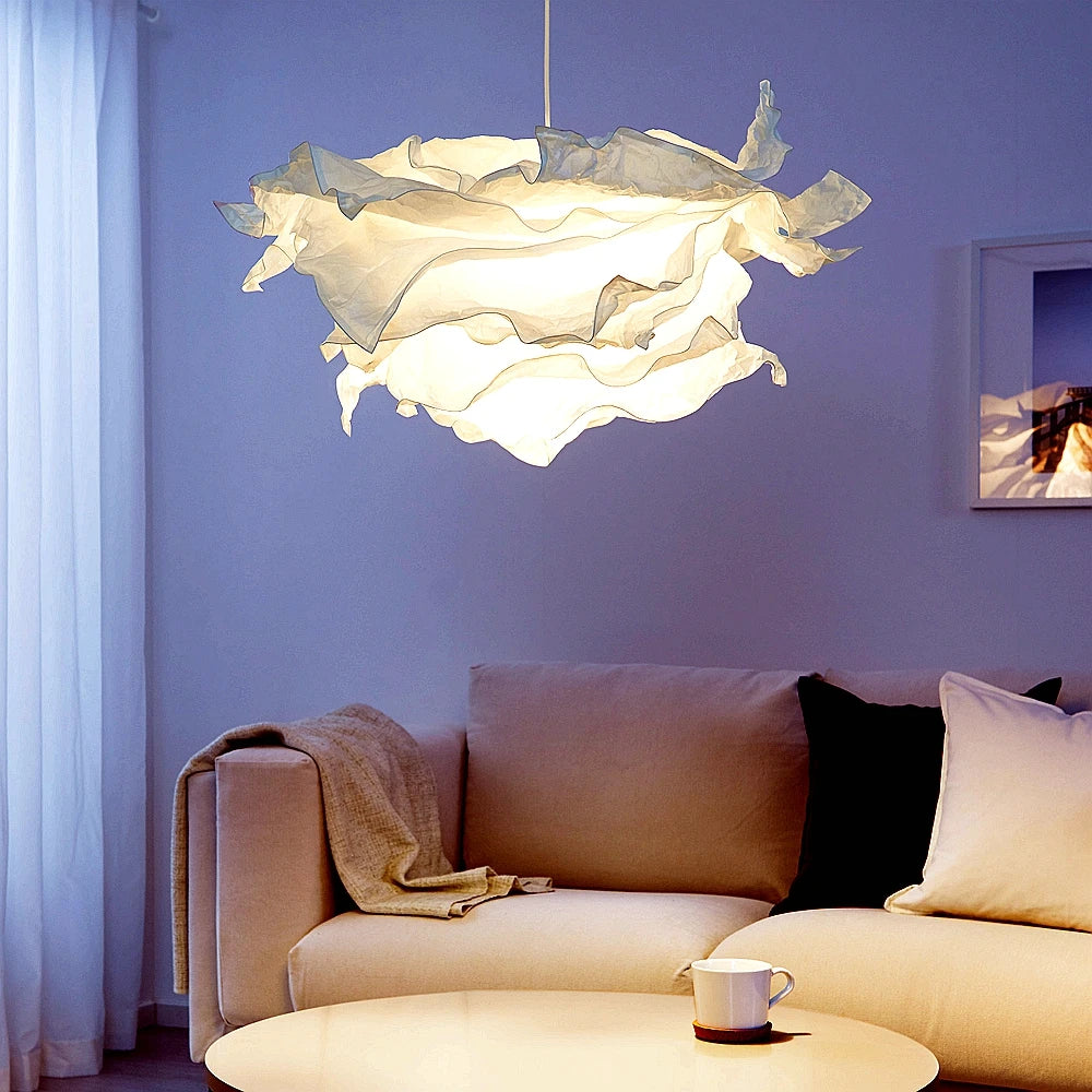 43cm Cloud Ceiling Lampshade – Art Flower Pendant Light Decor