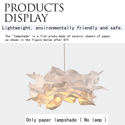 43cm Cloud Ceiling Lampshade – Art Flower Pendant Light Decor