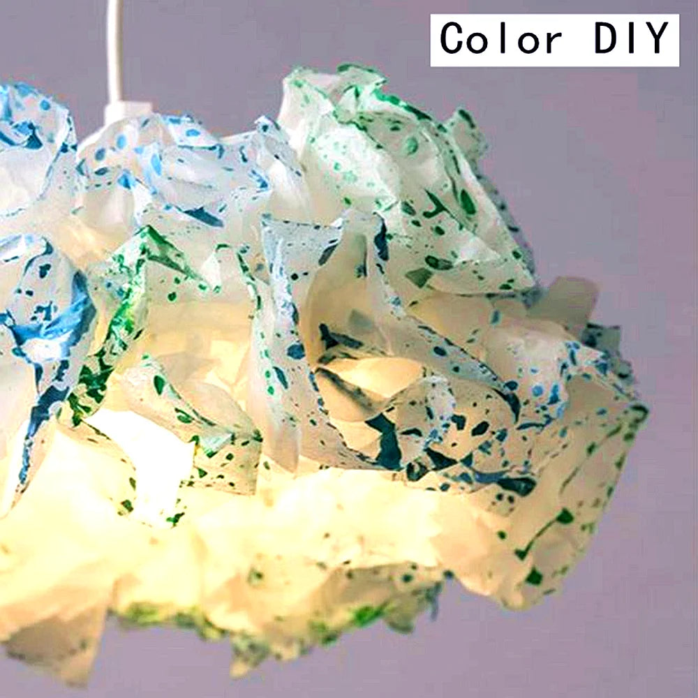 43cm Cloud Ceiling Lampshade – Art Flower Pendant Light Decor