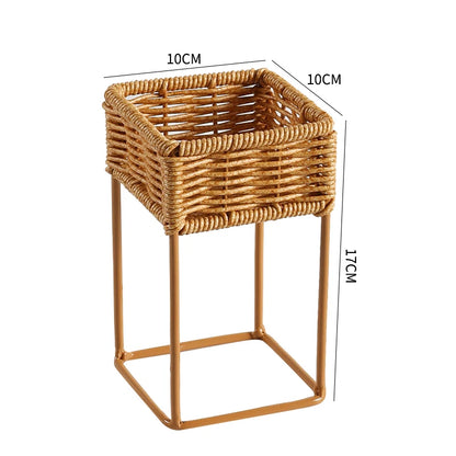 Indoor Rotating Plant Shelf – Metal Frame for Potted Plants