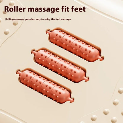 Footrest with Massage Rollers – Ergonomic Foot Stool for Work & Home