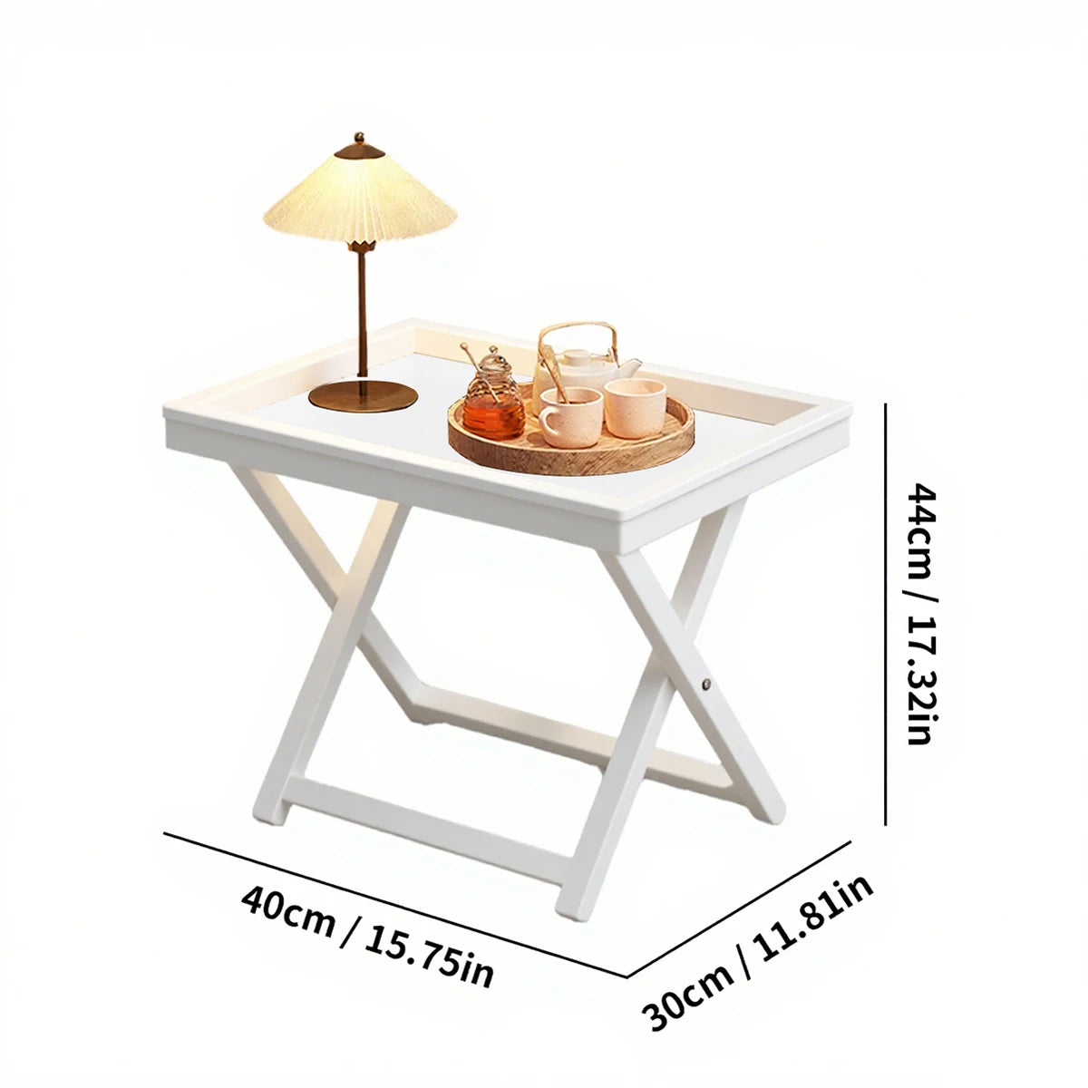 Bamboo Snack/Bedside Table