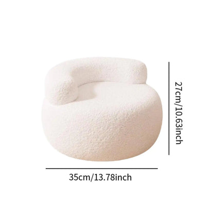 Portable Lazy Sofa Chair – Fluffy Footrest Seat