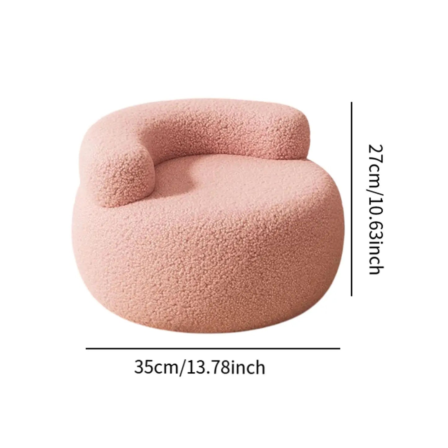 Portable Lazy Sofa Chair – Fluffy Footrest Seat
