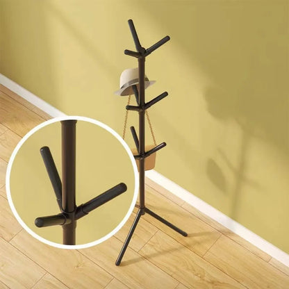 Freestanding Coat Rack with Hooks