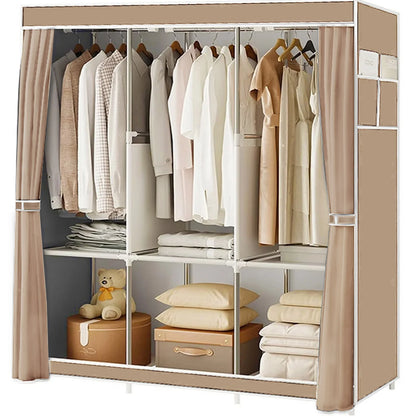 Fabric Wardrobe Closet – Portable Clothes & Shoe Storage Rack