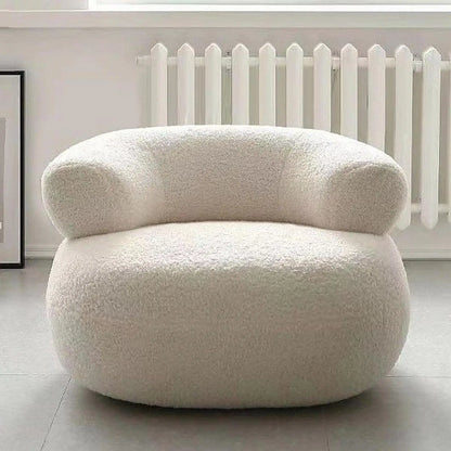 Portable Lazy Sofa Chair – Fluffy Footrest Seat