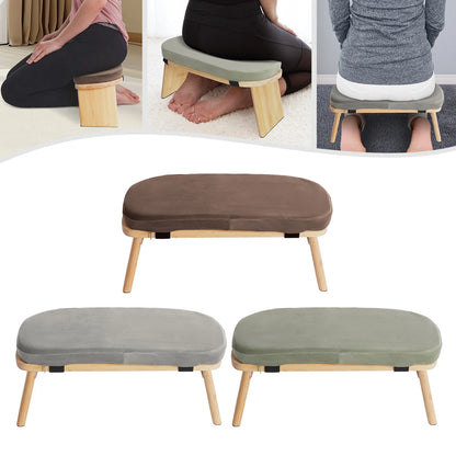Modern Meditation Stool – Foldable Yoga Bench with Carrying Bag