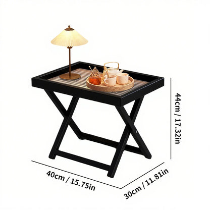 Bamboo Snack/Bedside Table