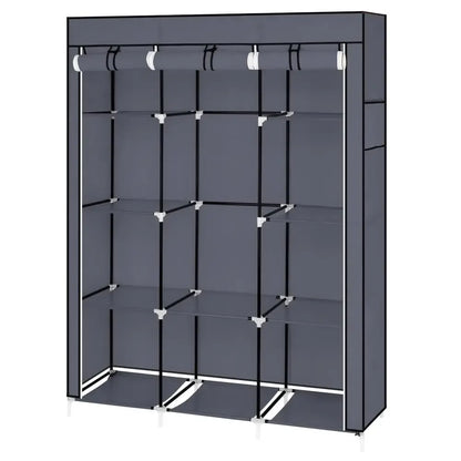 67" Portable Closet – 10 Shelves Easy-Assembly Wardrobe Organizer