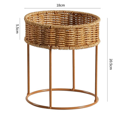 Indoor Rotating Plant Shelf – Metal Frame for Potted Plants