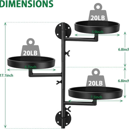 Creative Plant Frame – Rotating Indoor Plant Shelf for Windows & Walls