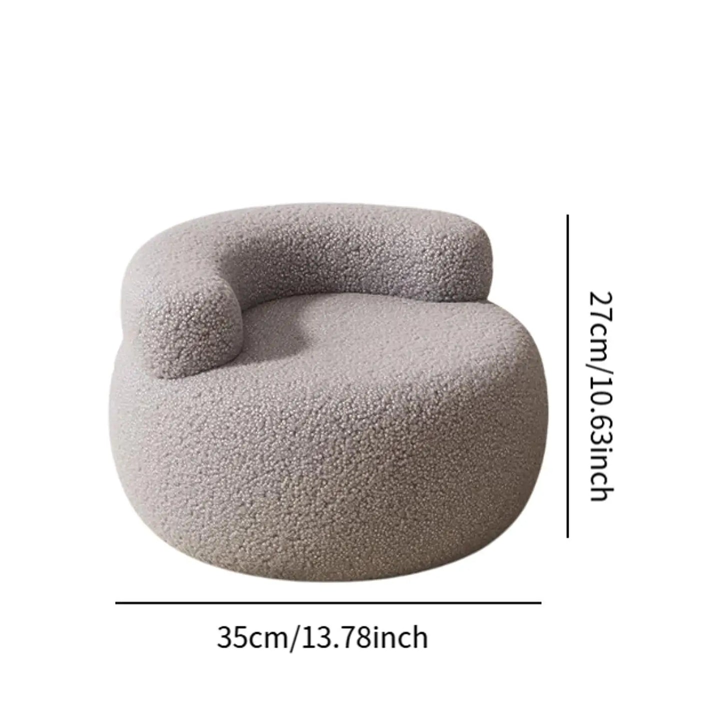 Portable Lazy Sofa Chair – Fluffy Footrest Seat