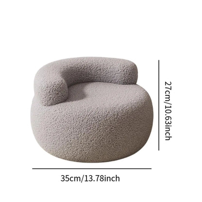 Portable Lazy Sofa Chair – Fluffy Footrest Seat