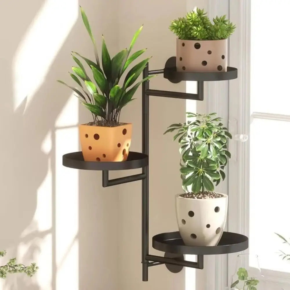 Creative Plant Frame – Rotating Indoor Plant Shelf for Windows & Walls