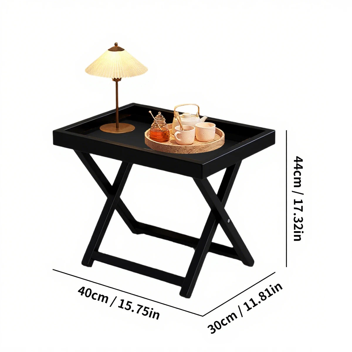 Bamboo Snack/Bedside Table