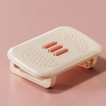 Footrest with Massage Rollers – Ergonomic Foot Stool for Work & Home