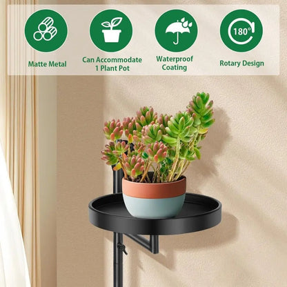 Creative Plant Frame – Rotating Indoor Plant Shelf for Windows & Walls
