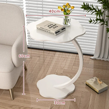 Coffee Tables Light Luxury Side Table Round Flower Bedside Table Bedside Home Study Desk Auxiliary Desk Living Room Furniture