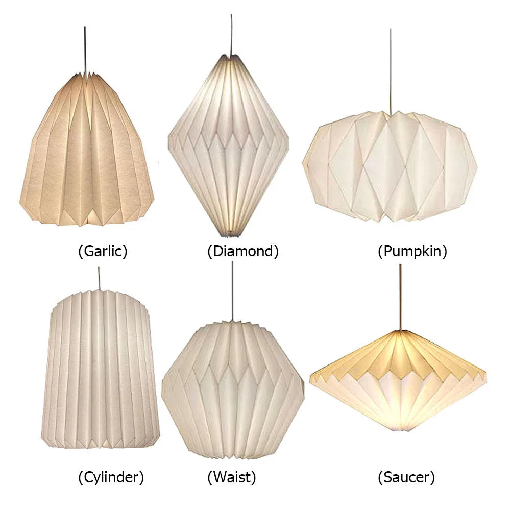 Origami Ceiling Lampshade – Nordic Folding Pendant Light Shade