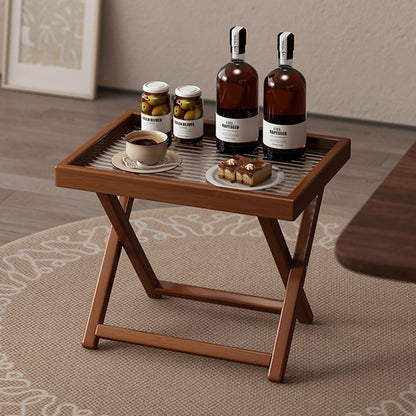 Bamboo Snack/Bedside Table