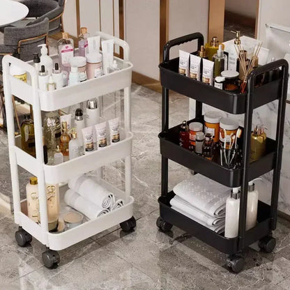 Compact Multi-Layer Storage Cart with Wheels – Home Organizer