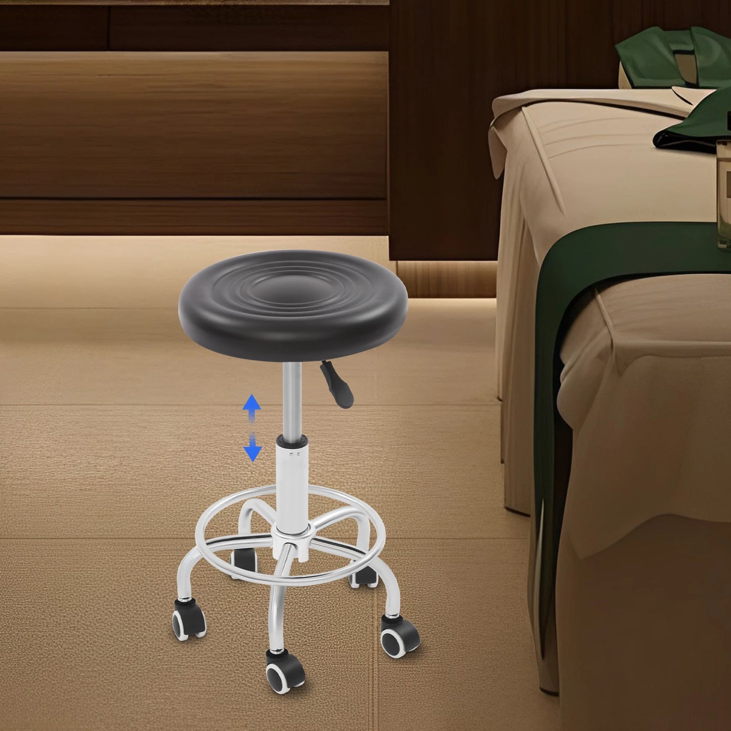 360° Rotating Bar Stool – Adjustable Height Work Chair for Home & Office