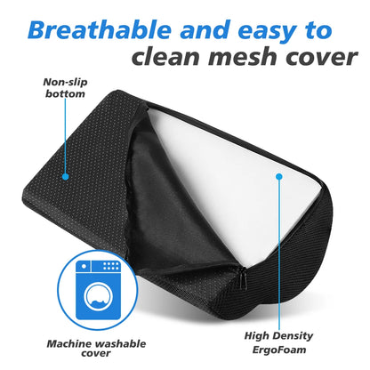 Under Desk Foot Stool – Memory Foam Leg Rest for Home & Office