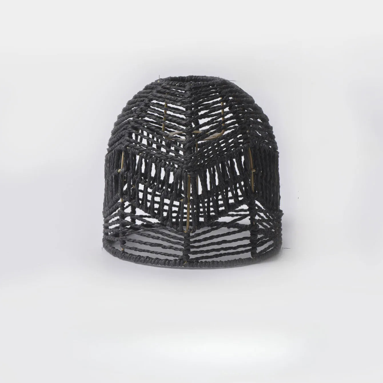 Bamboo Lantern Pendant – Handwoven Rattan Hanging Light Fixture