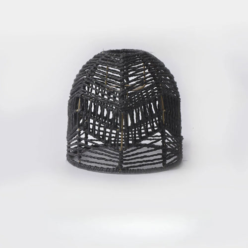 Bamboo Lantern Pendant – Handwoven Rattan Hanging Light Fixture