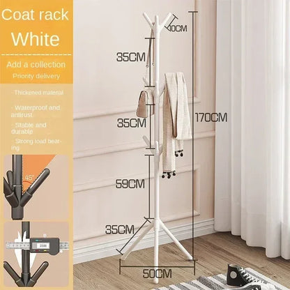 Freestanding Coat Rack with Hooks