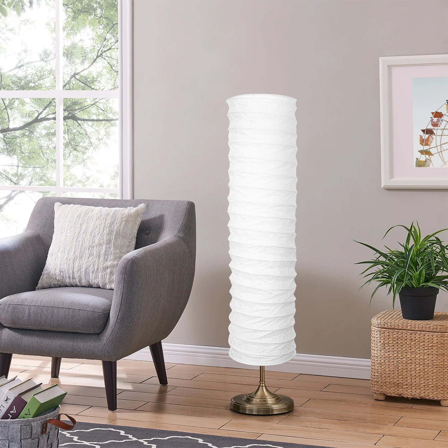 Paper Floor Lampshade – Standing Light Shade for Home & Hotel