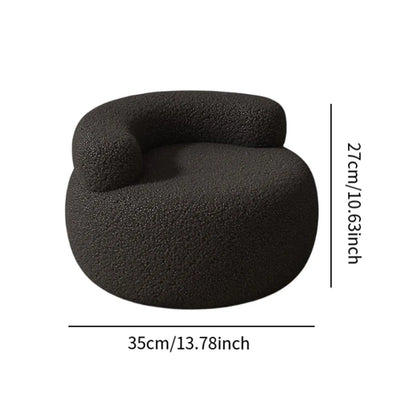 Portable Lazy Sofa Chair – Fluffy Footrest Seat