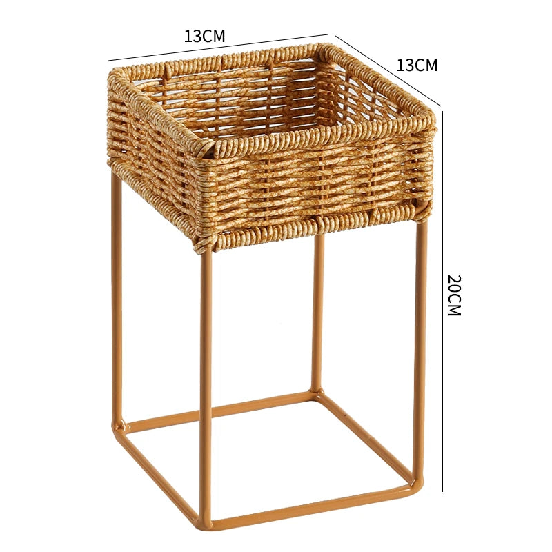 Indoor Rotating Plant Shelf – Metal Frame for Potted Plants