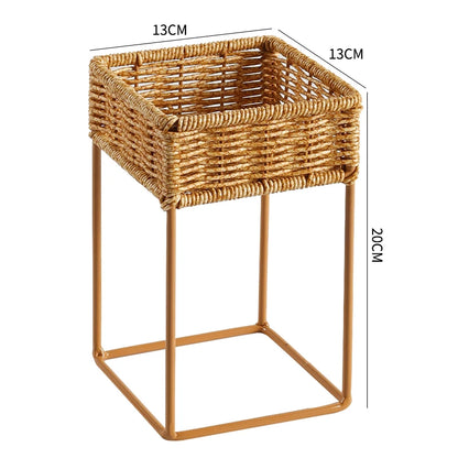 Indoor Rotating Plant Shelf – Metal Frame for Potted Plants