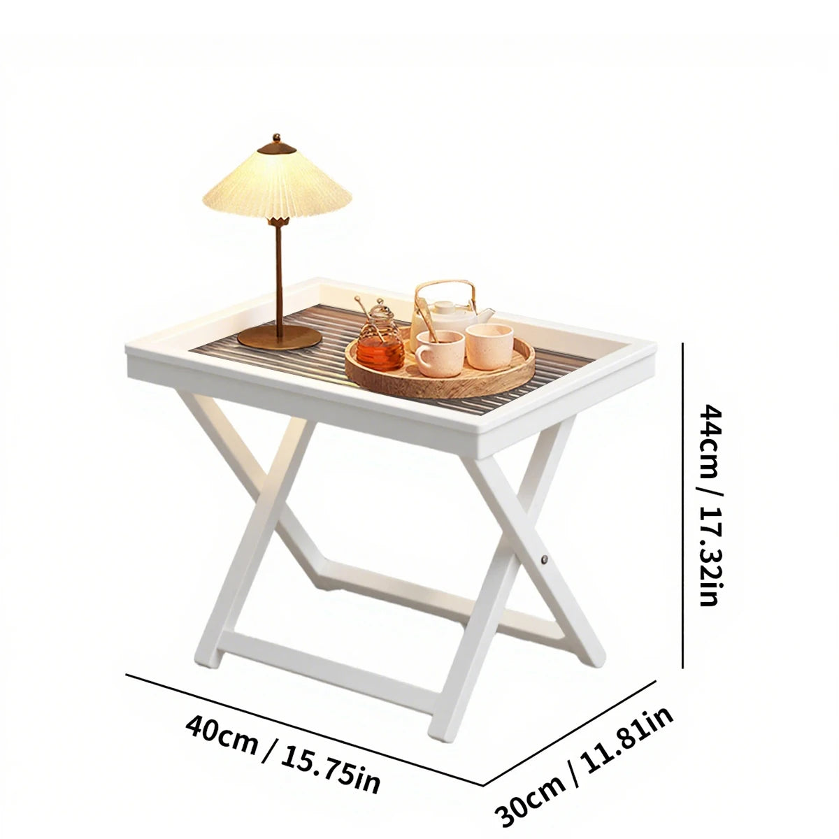 Bamboo Snack/Bedside Table