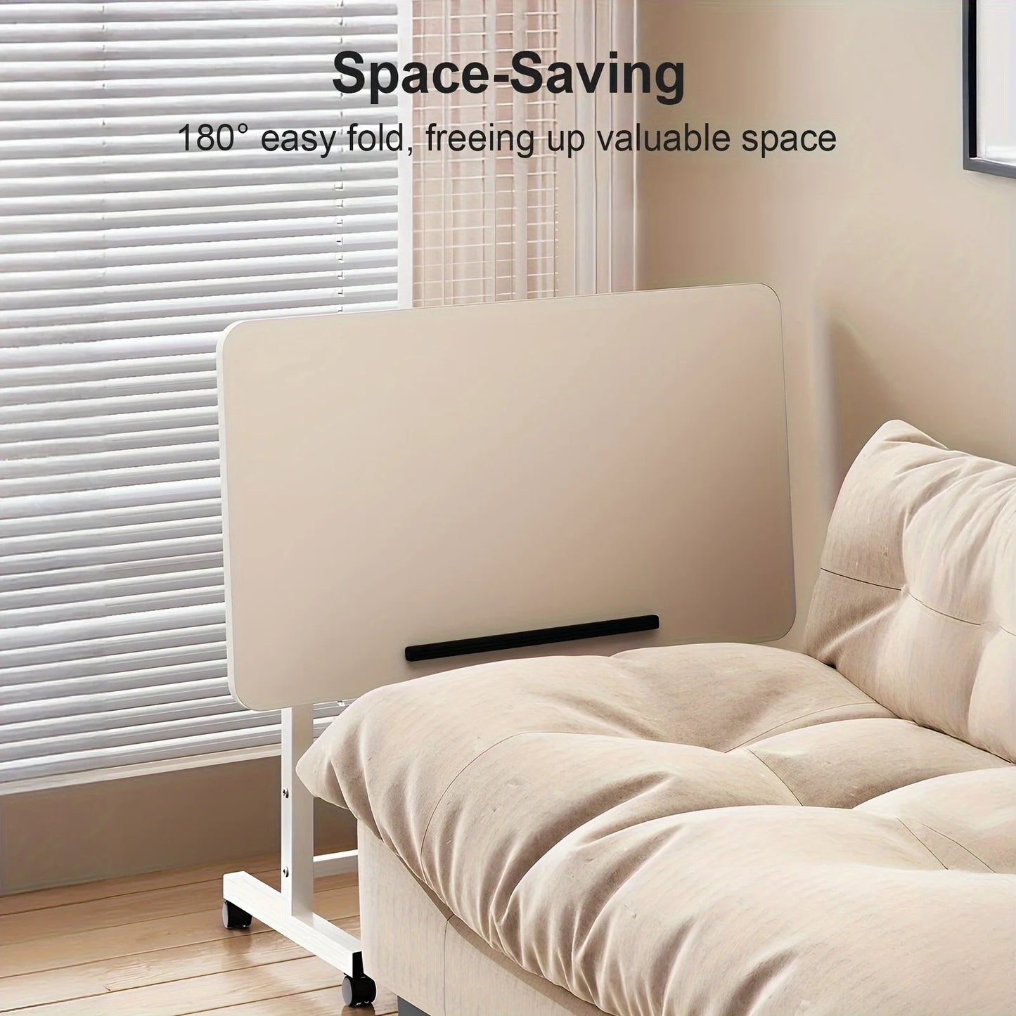 Mobile Standing Desk – Sturdy Adjustable Computer Table for Home