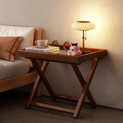 Bamboo Snack/Bedside Table